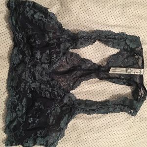 Free people bralette blue and black